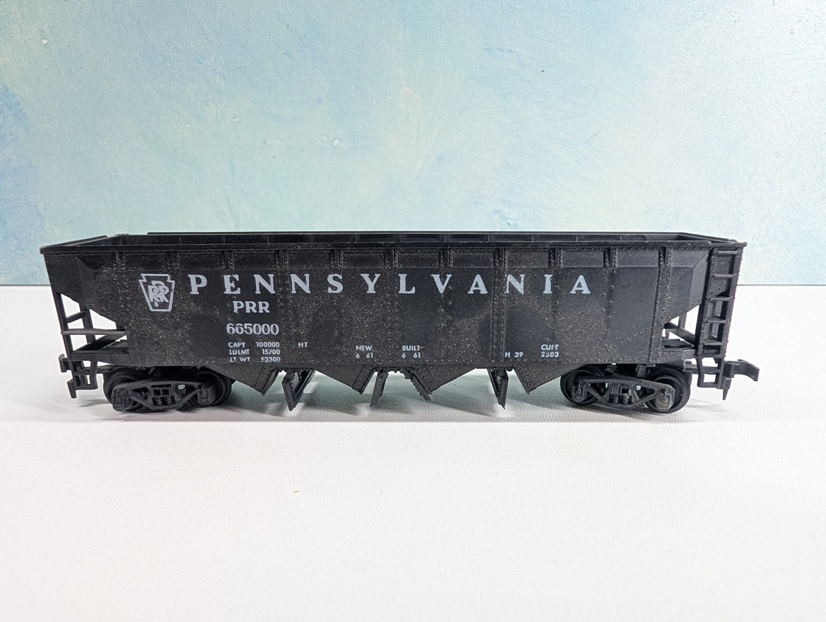 USED HO Scale Operating Quad Hopper Pennsylvania PRR #665000