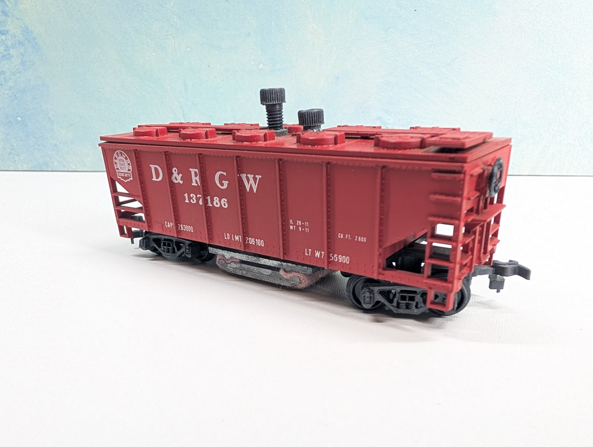 USED AHM HO Scale Operating Track Cleaning Car Rio Grande D&RGW #137186 Rare