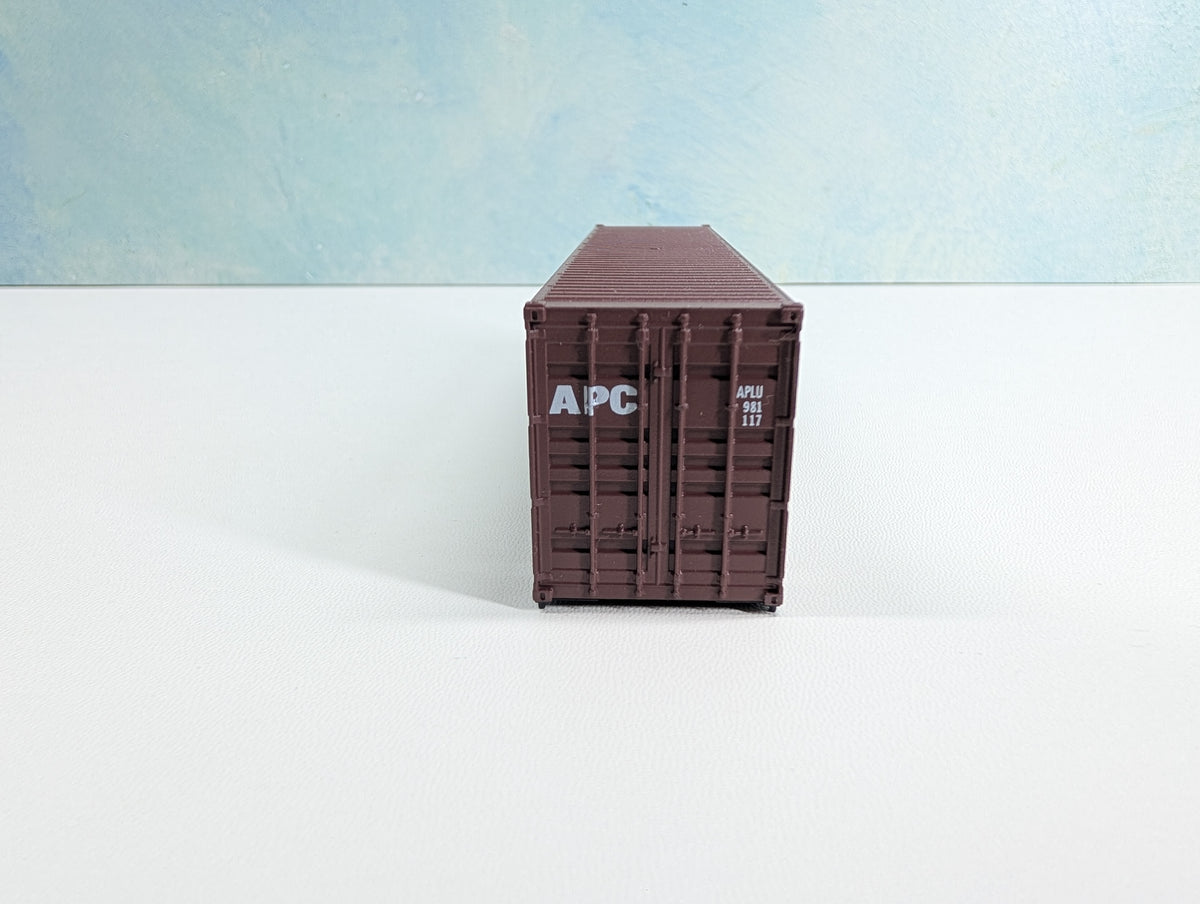 USED HO Scale 40' Container APC APLU #981117
