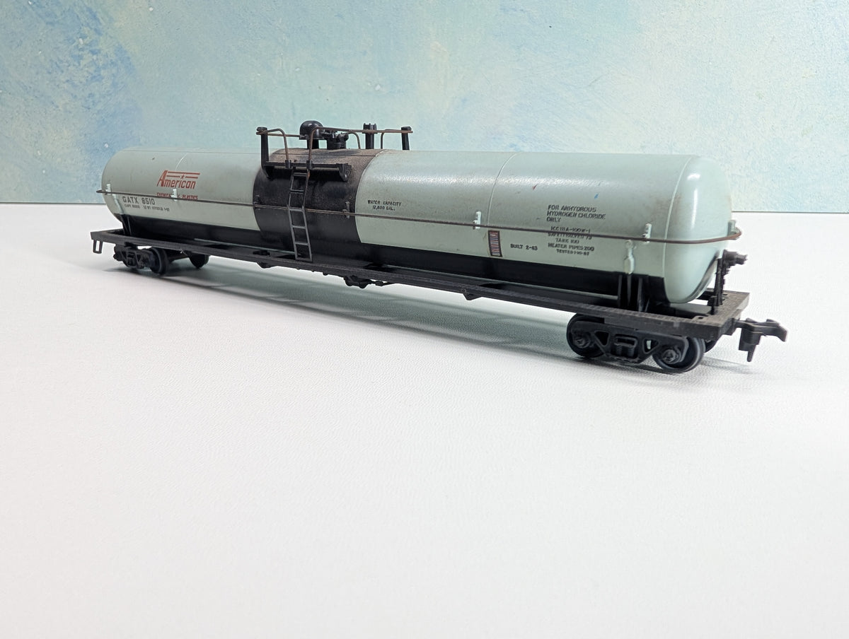 USED Athearn HO Scale 62' Tank Car American Chemical & Plastics GATX #8510