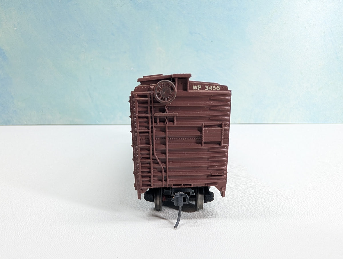 USED Athearn HO Scale 40' Box Car Western Pacific WP #3456 Metal Wheels