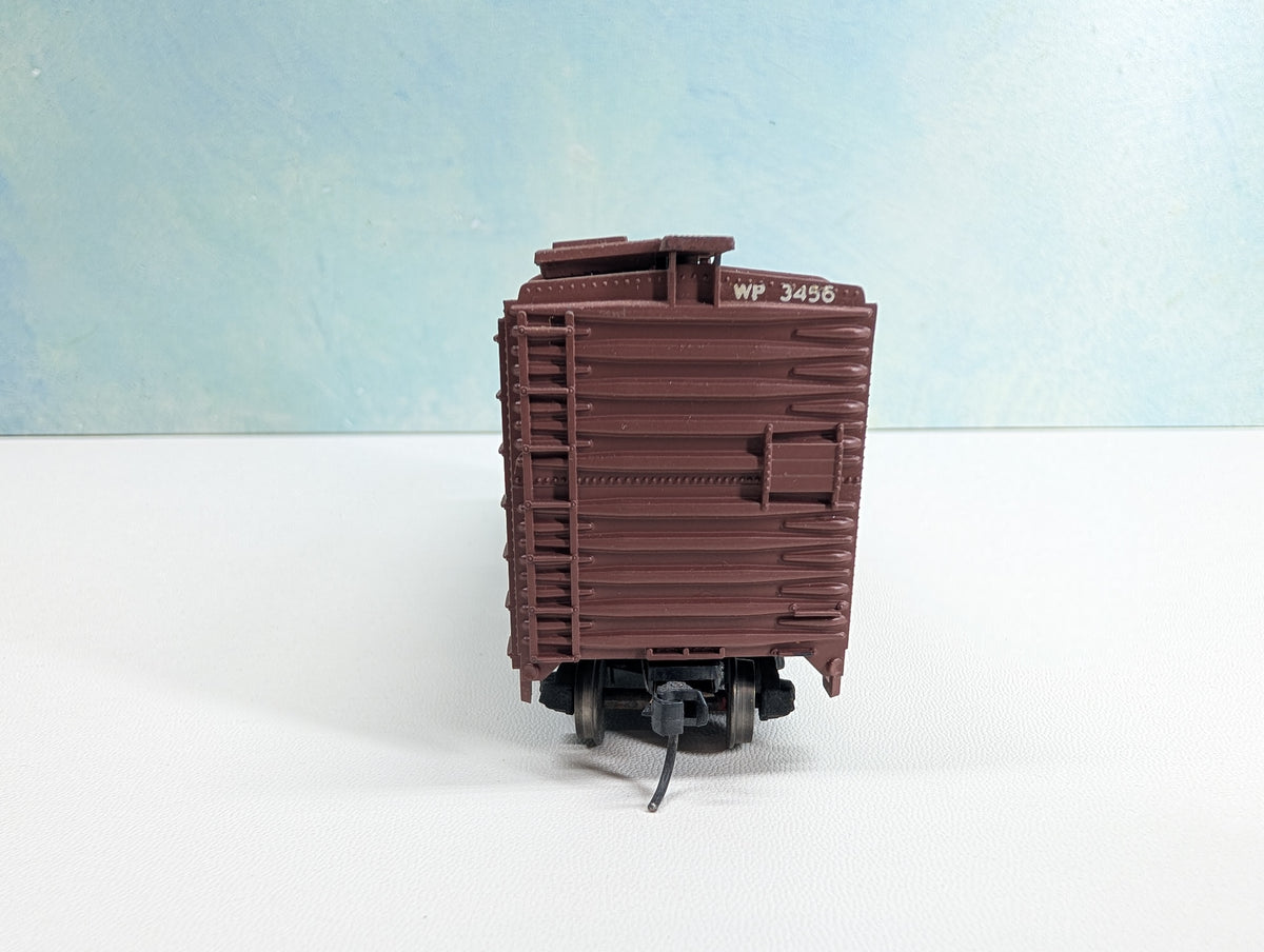 USED Athearn HO Scale 40' Box Car Western Pacific WP #3456 Metal Wheels