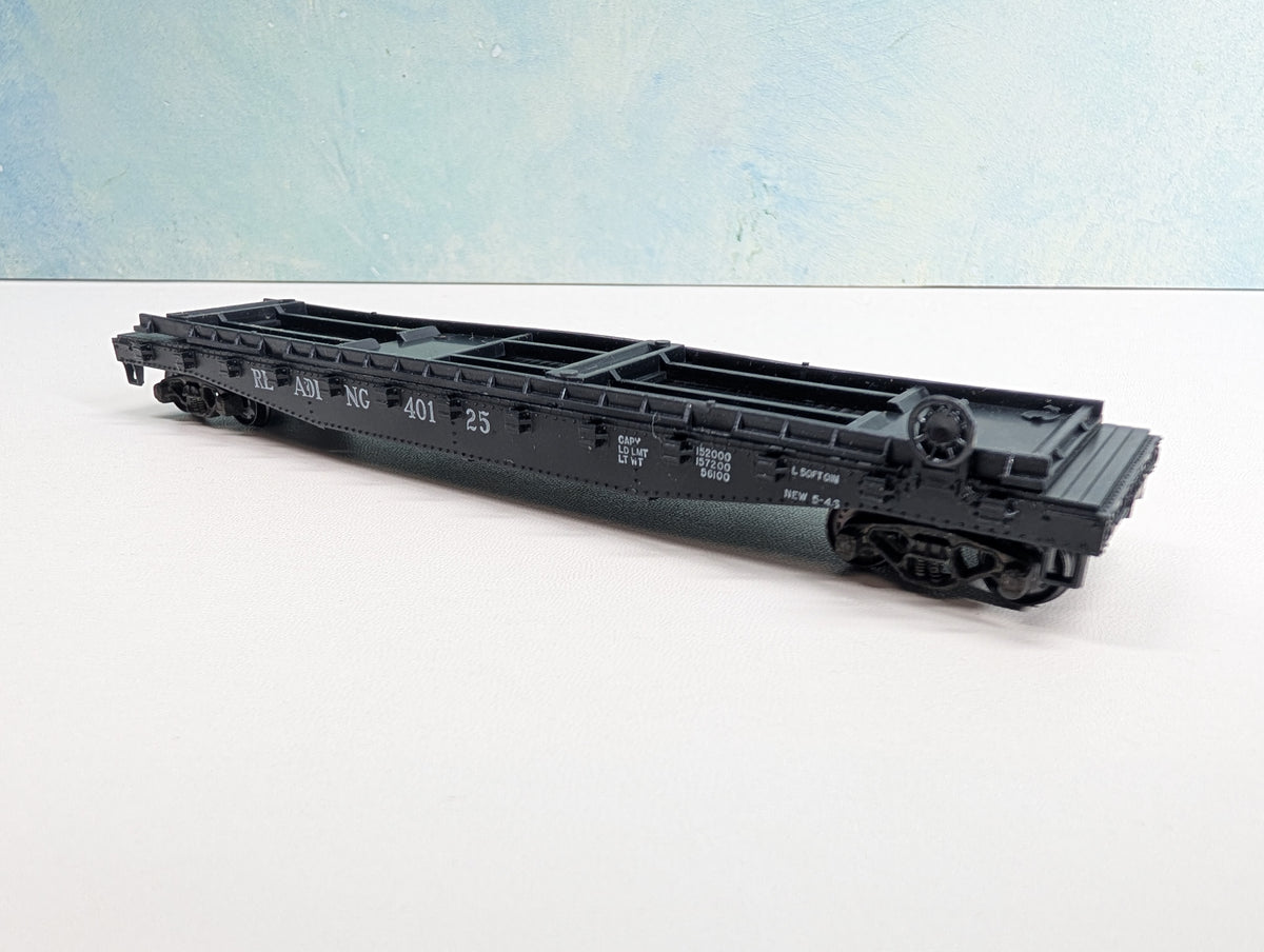USED Athearn HO Scale 50' Piggy Back Trailer Flat Car Reading RDG #40125 Metal Wheels