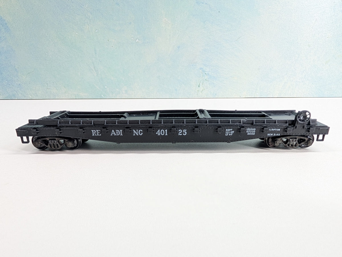 USED Athearn HO Scale 50' Piggy Back Trailer Flat Car Reading RDG #40125 Metal Wheels