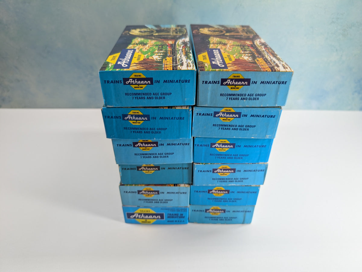 USED Athearn HO Scale Lot of Empty Train Boxes for Storage (12 pcs)