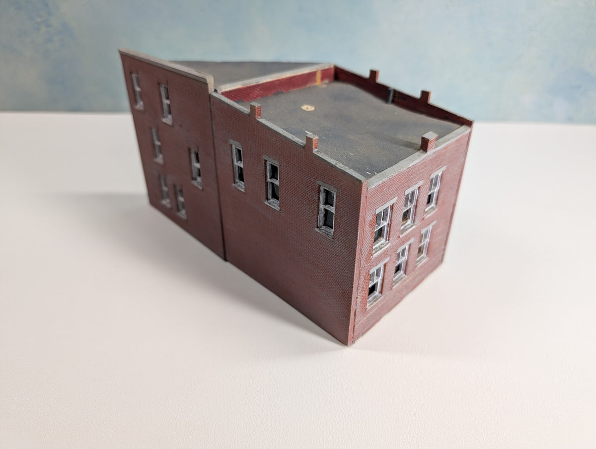 USED HO Scale Custom Brick Building
