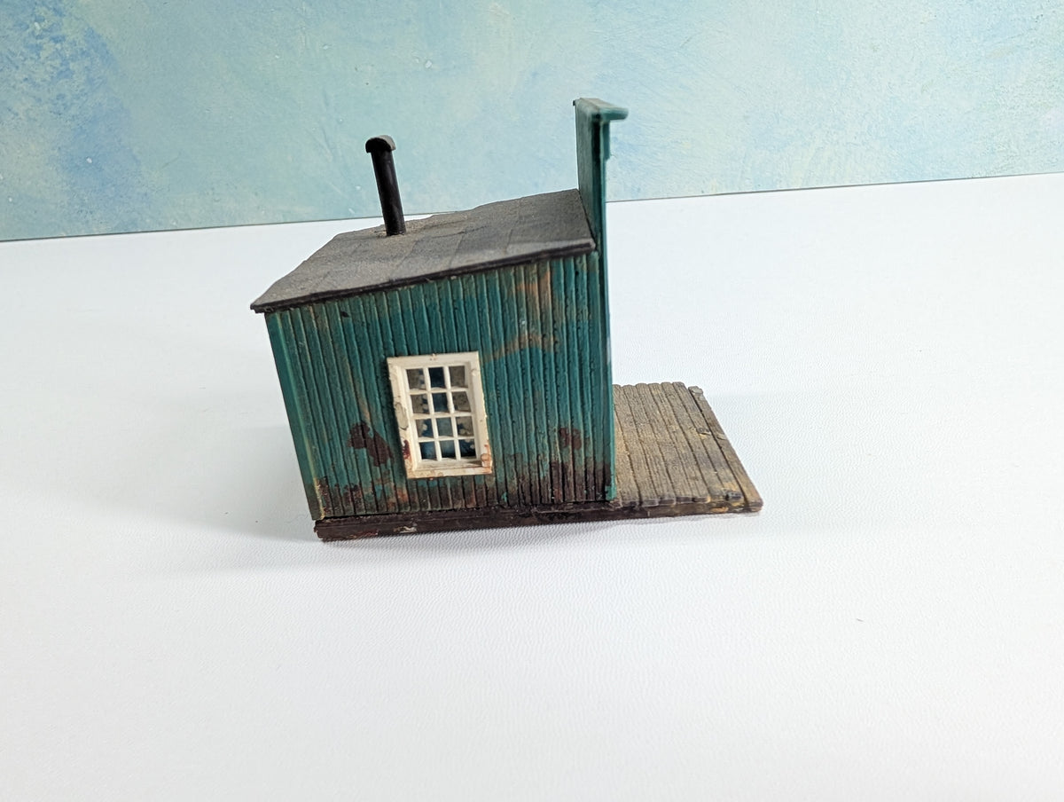 USED Kibri HO Scale Small Green Old Time Storefront