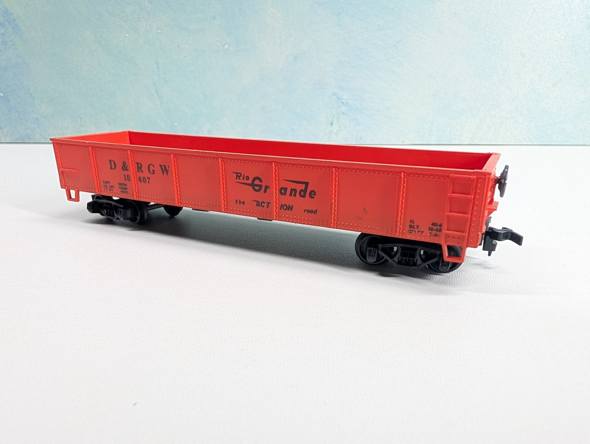 USED HO Scale Gondola Rio Grande D&RGW #18407