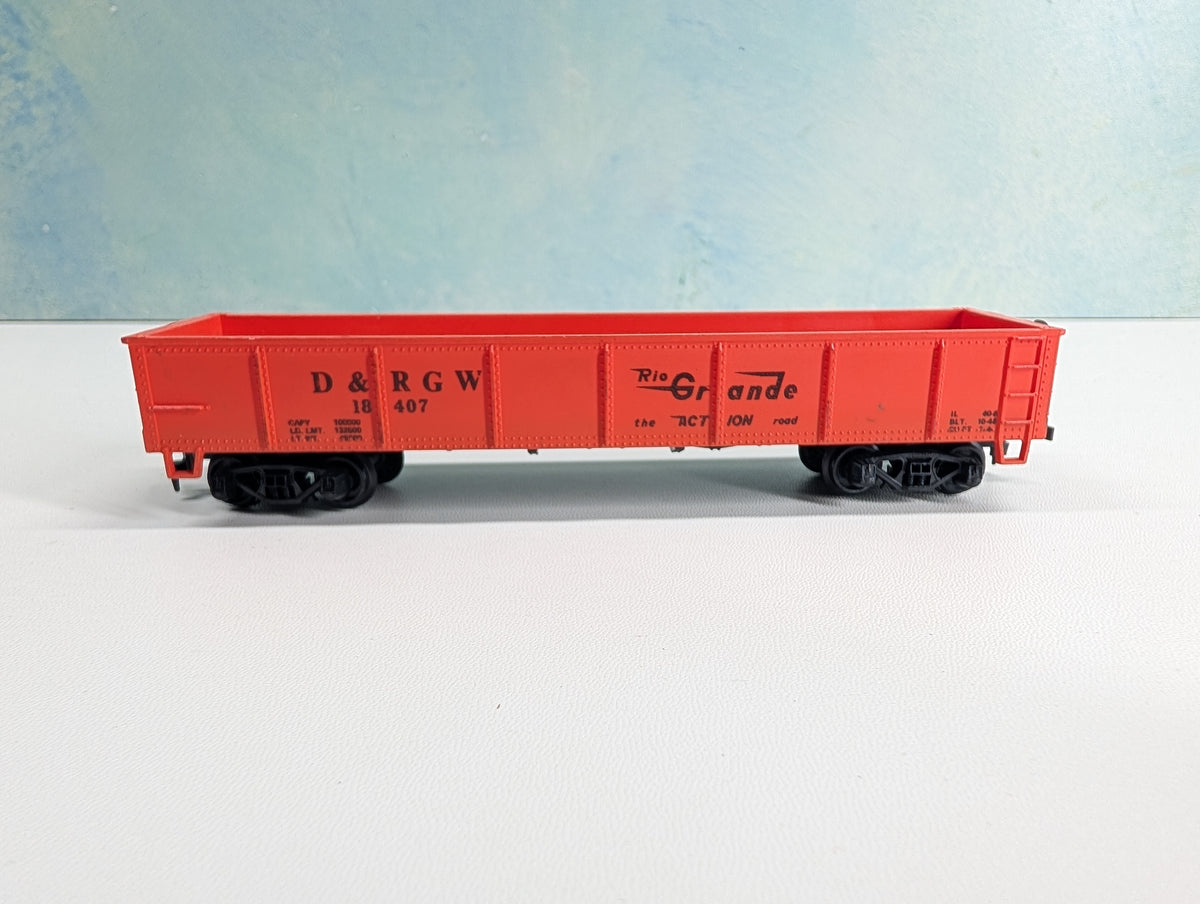 USED HO Scale Gondola Rio Grande D&RGW #18407