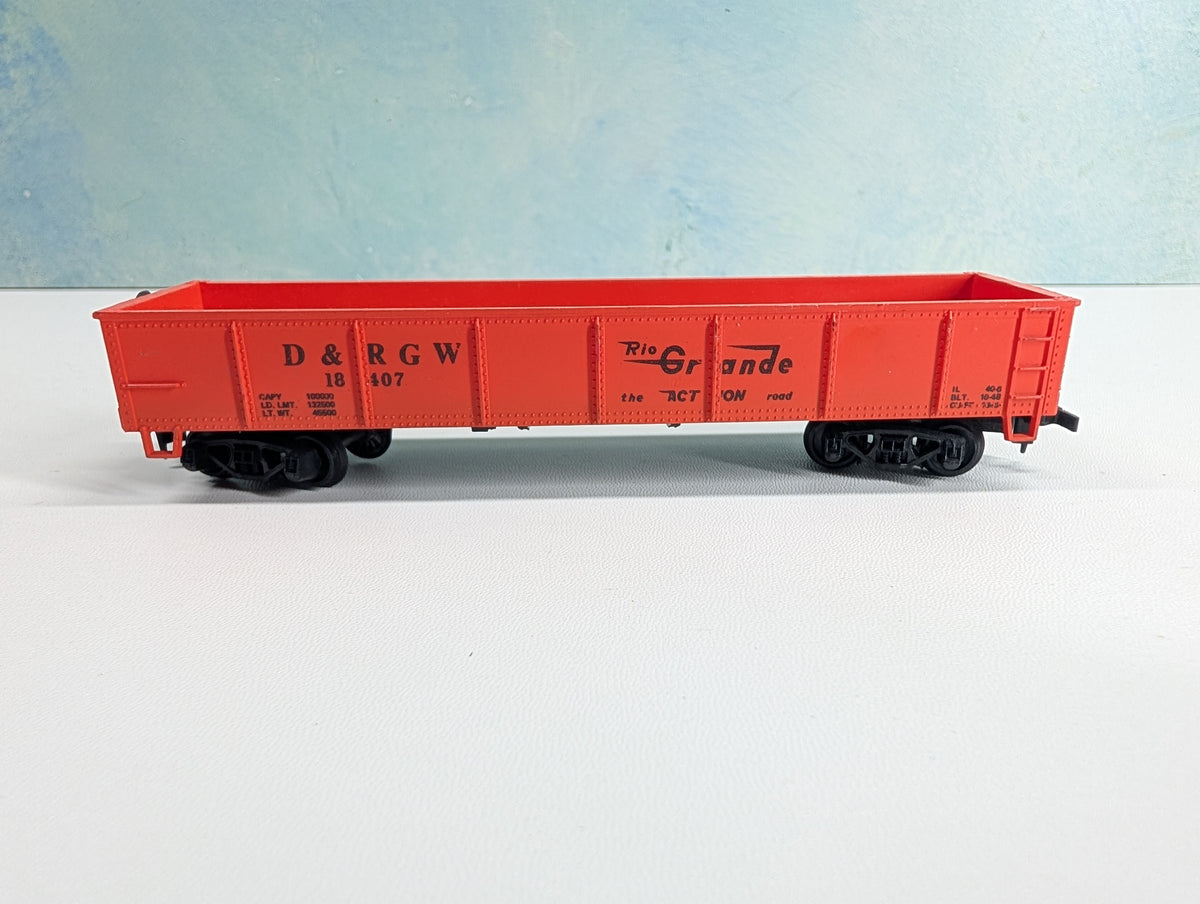 USED HO Scale Gondola Rio Grande D&RGW #18407