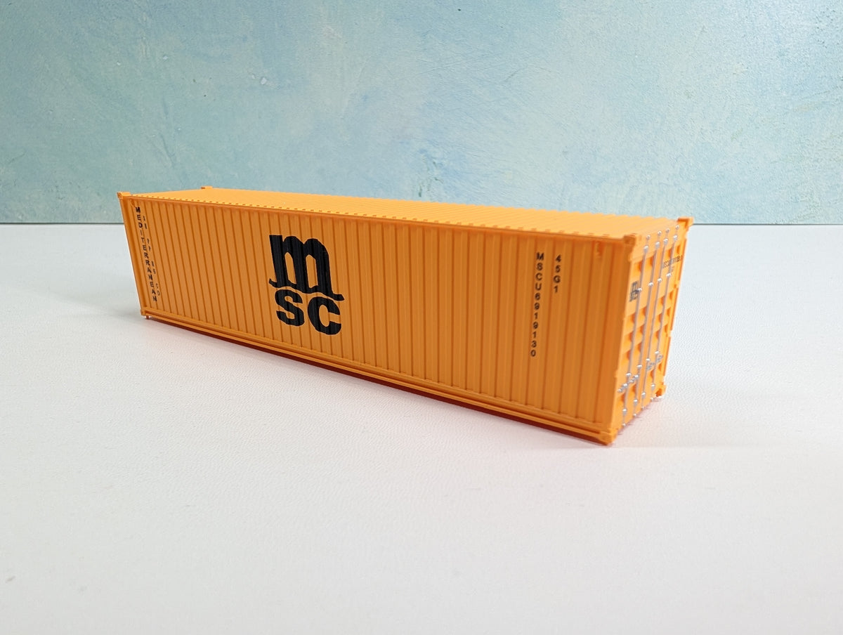 USED HO Scale 40' Container MSC MSCU #6919130