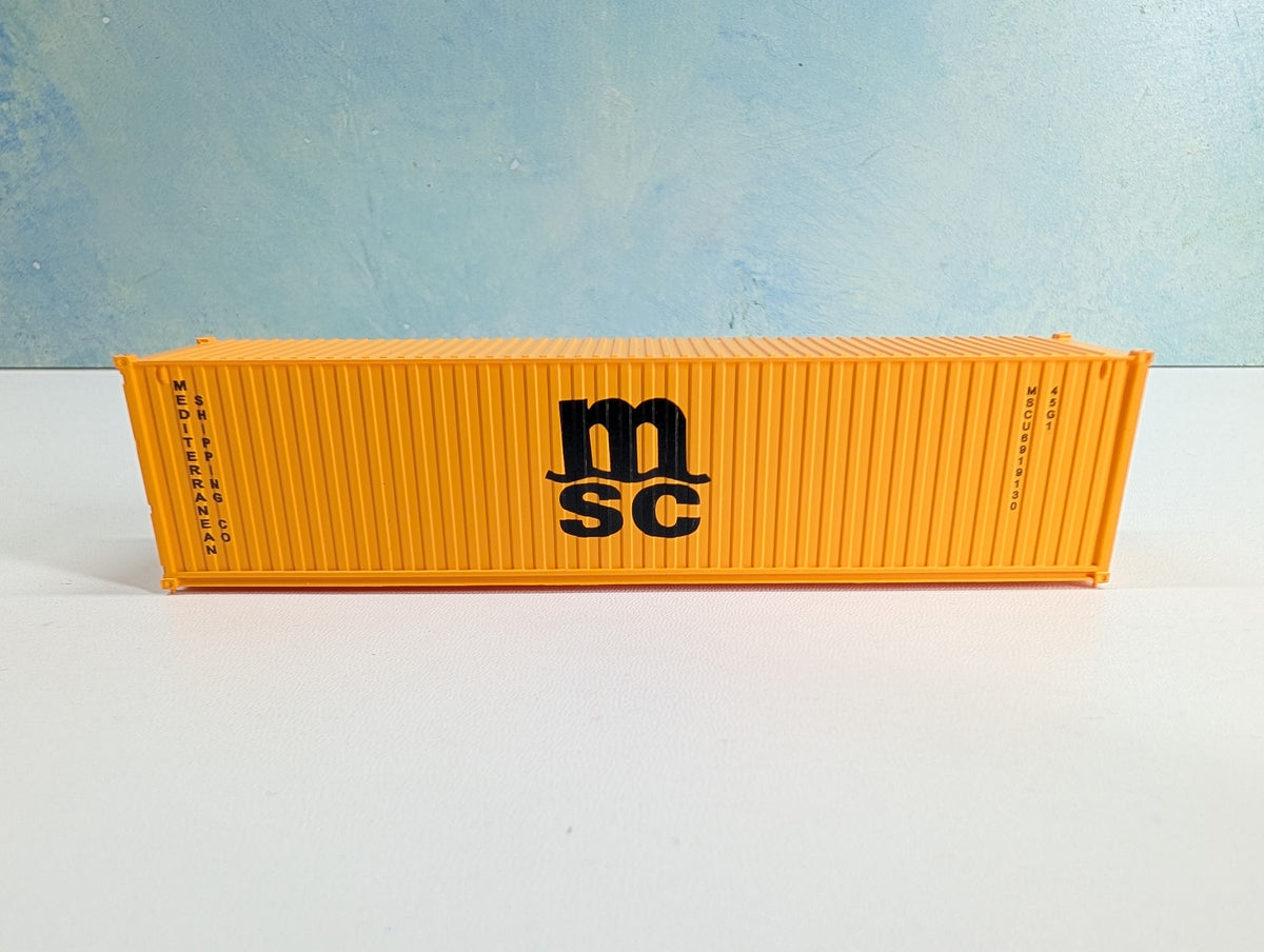 USED HO Scale 40' Container MSC MSCU #6919130