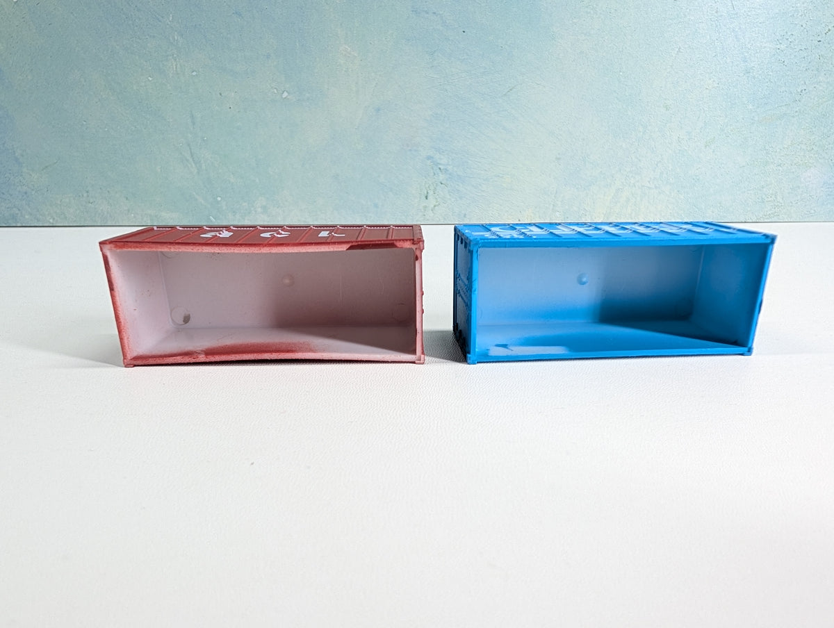 USED HO Scale 20' Containers ACL & Clipper (2 pcs)