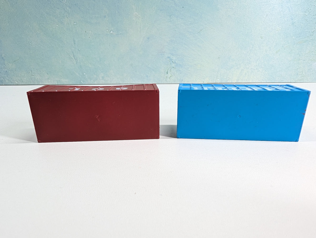 USED HO Scale 20' Containers ACL & Clipper (2 pcs)