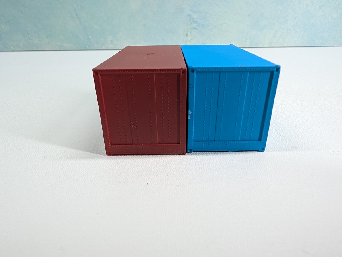 USED HO Scale 20' Containers ACL & Clipper (2 pcs)