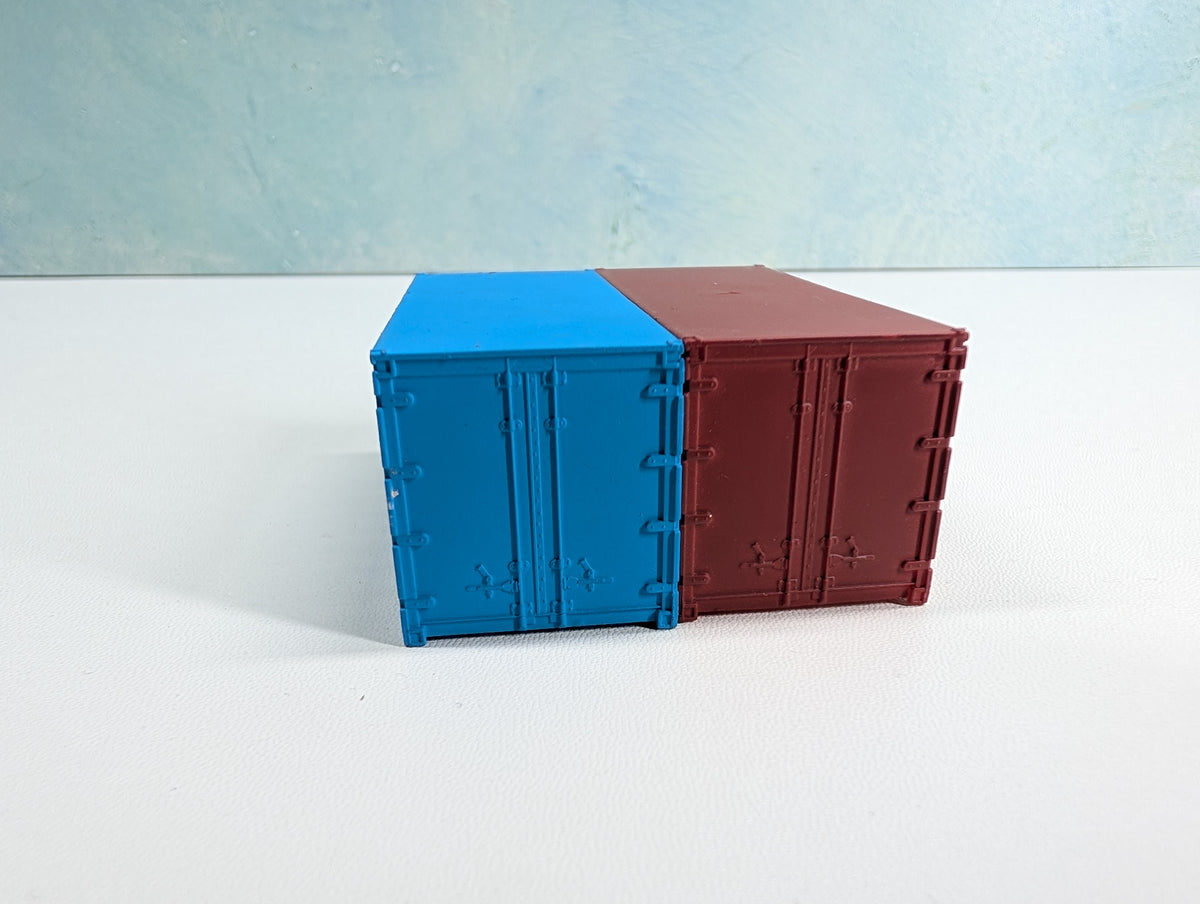 USED HO Scale 20' Containers ACL & Clipper (2 pcs)