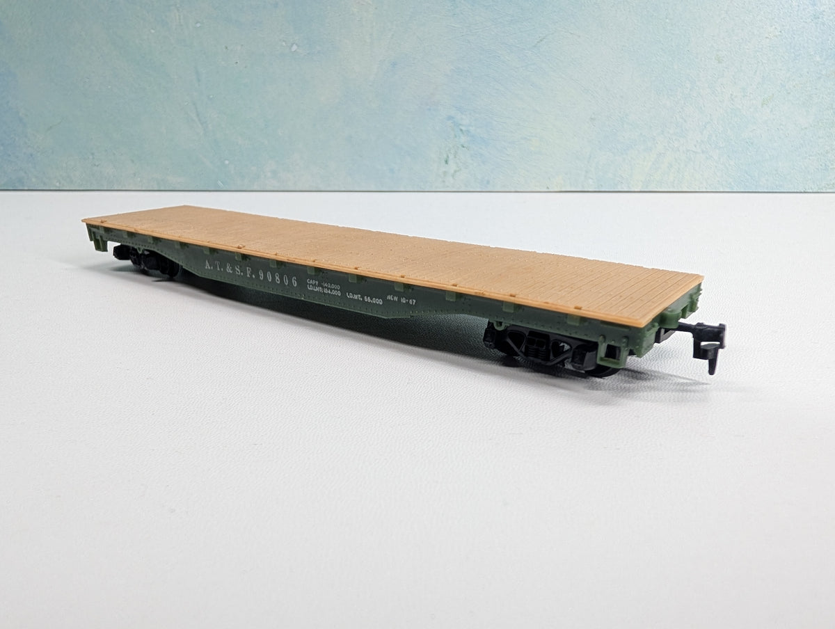 USED Mantua HO Scale Flat Car Santa Fe ATSF #90806