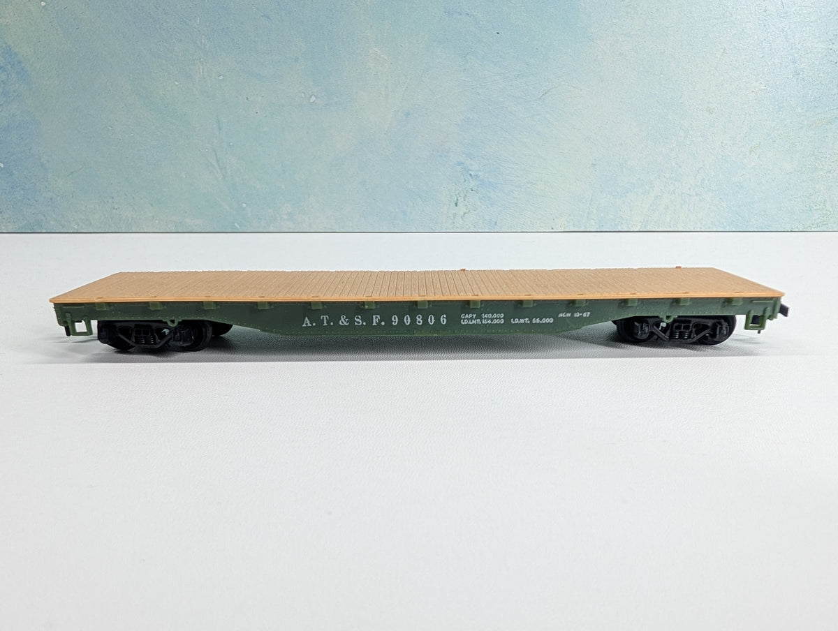 USED Mantua HO Scale Flat Car Santa Fe ATSF #90806
