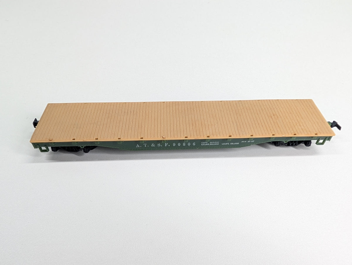 USED Mantua HO Scale Flat Car Santa Fe ATSF #90806