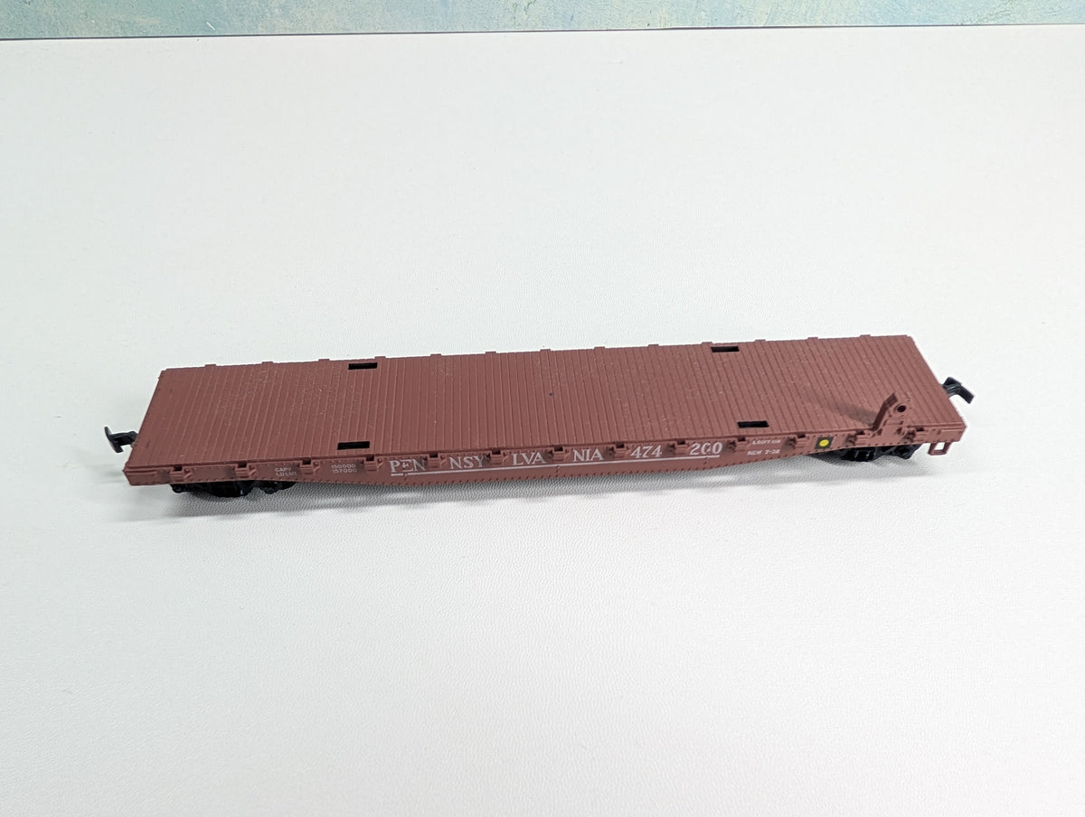 USED Athearn HO Scale 50' Flat Car Pennsylvania PRR #474200