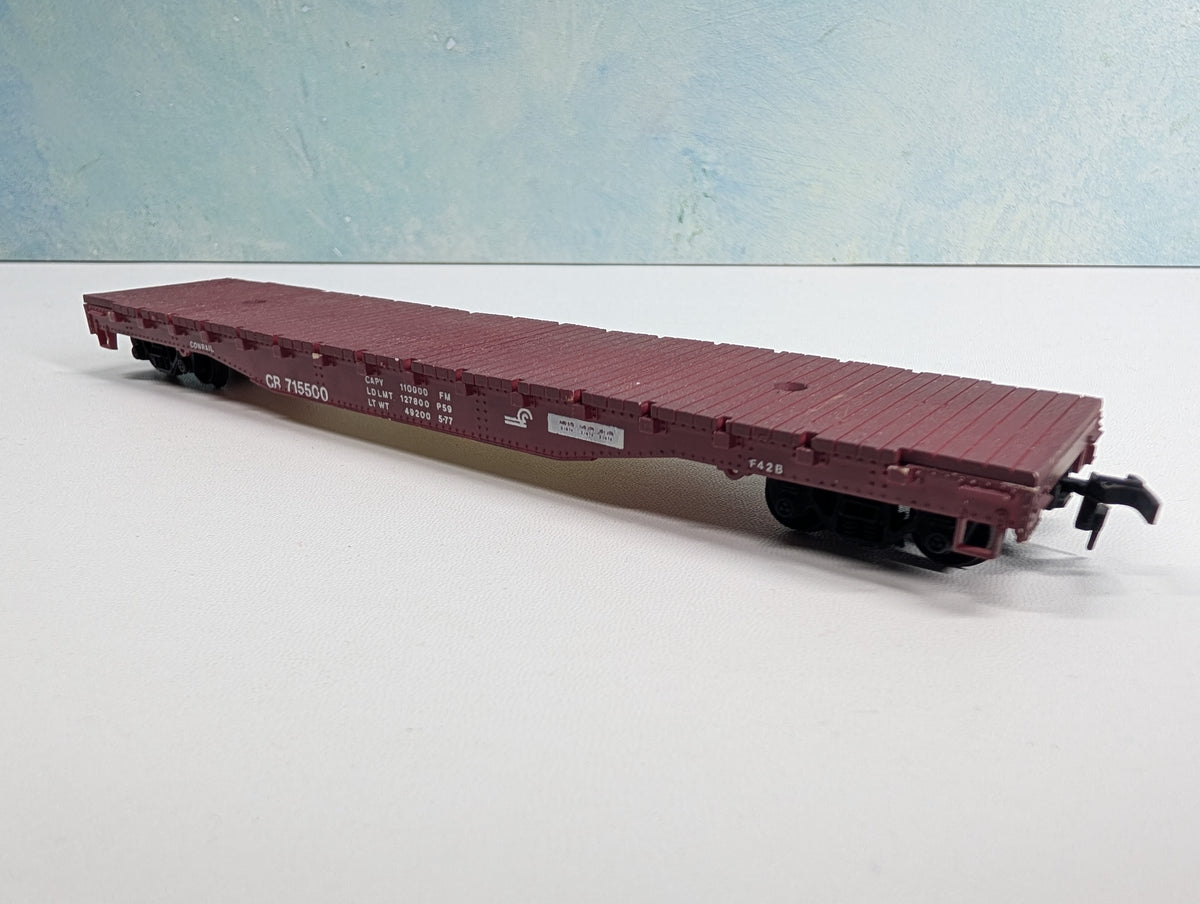 USED HO Scale 54' Flat Car Conrail CR #715500