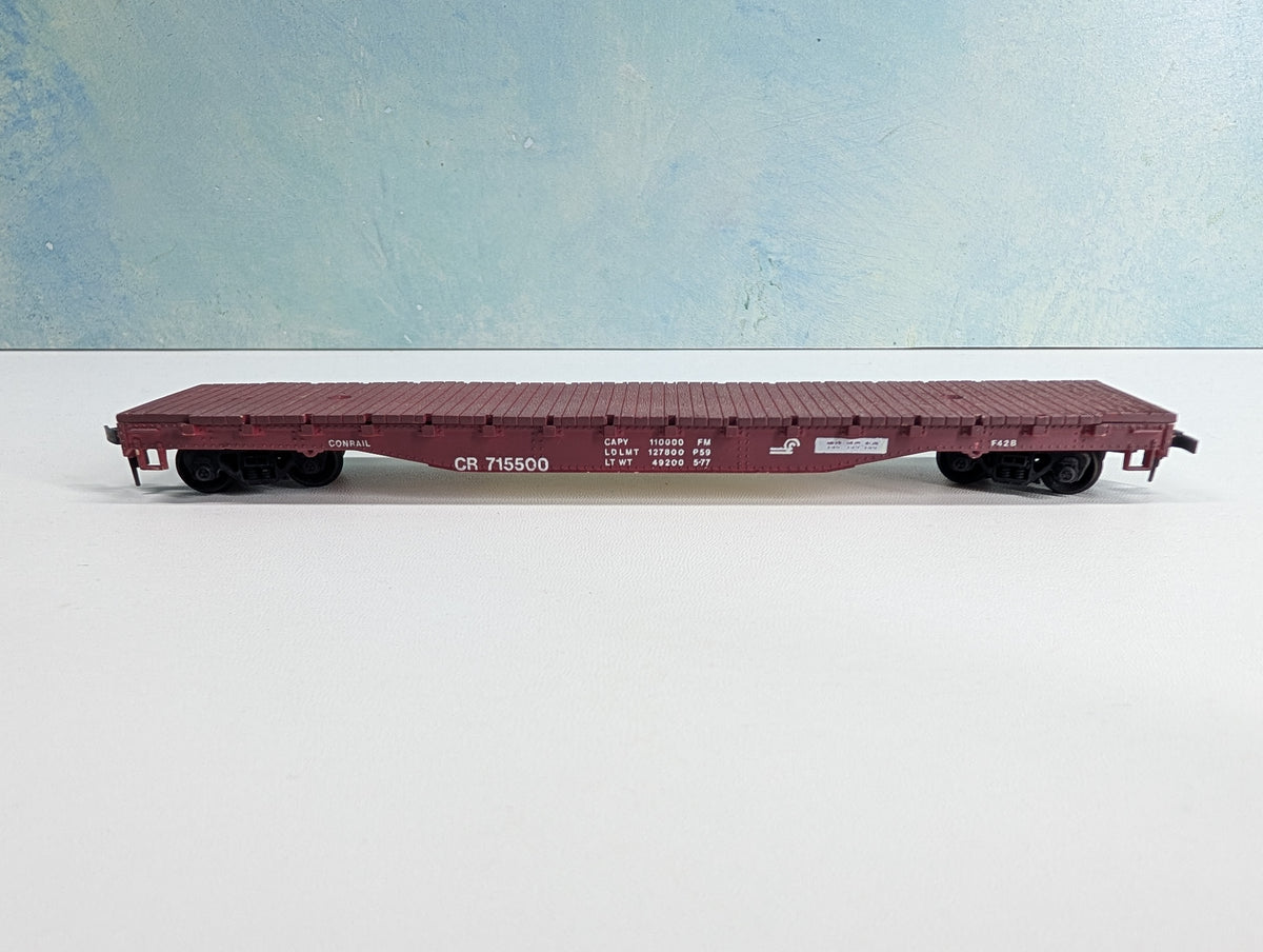 USED HO Scale 54' Flat Car Conrail CR #715500