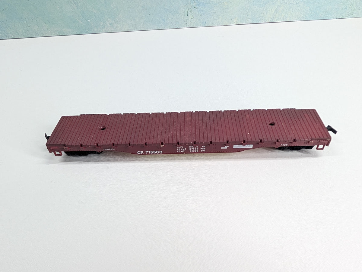 USED HO Scale 54' Flat Car Conrail CR #715500