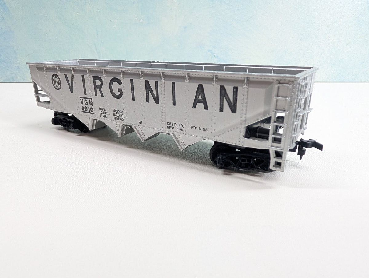 USED Tyco HO Scale Quad Hopper Virginian VGN #2610