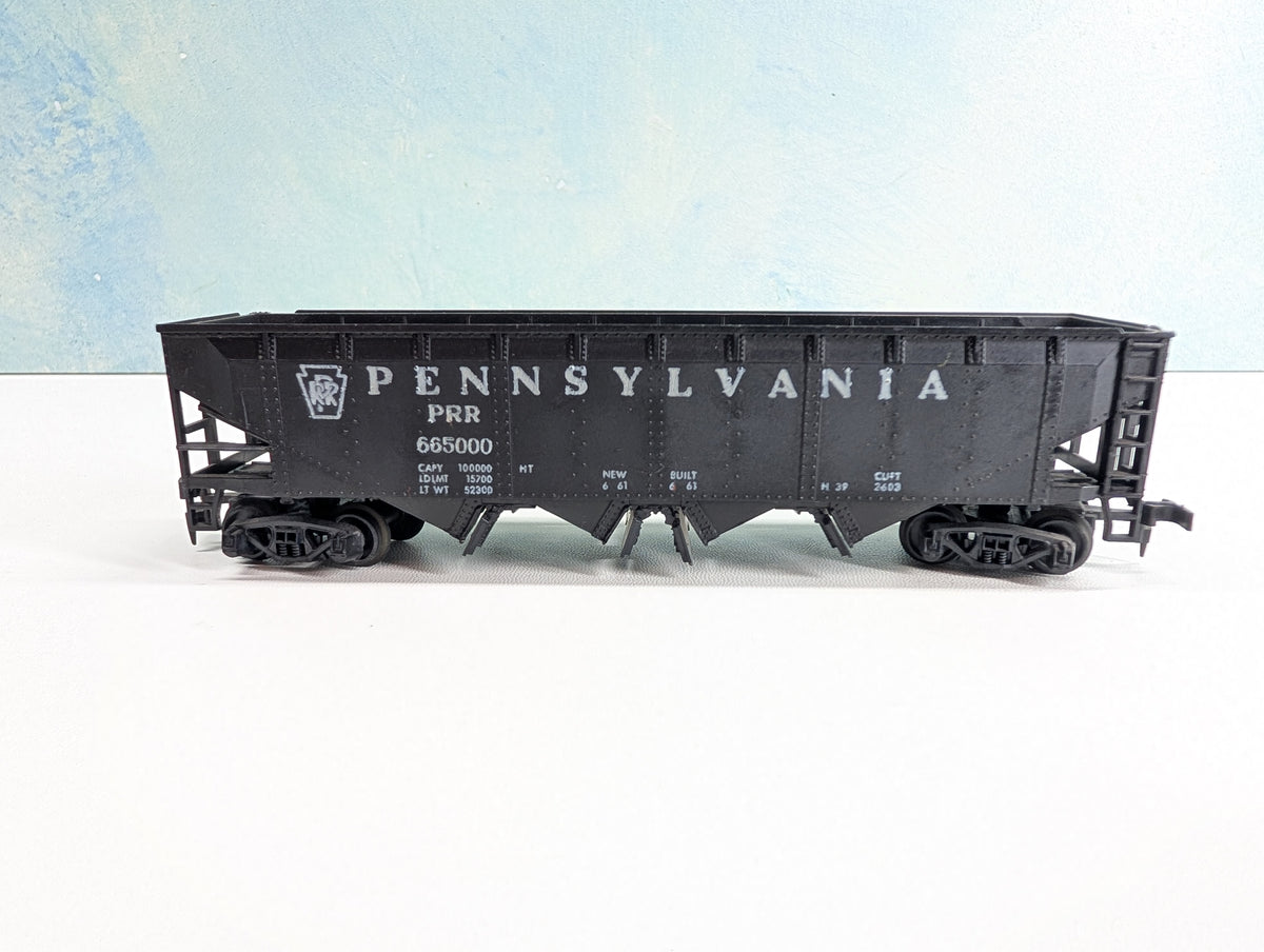 USED AHM HO Scale Operating Quad Hopper Pennsylvania PRR #655000