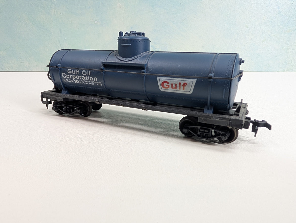 USED Life-Like HO Scale Single Dome Tank Car Gulf GRCX #3882