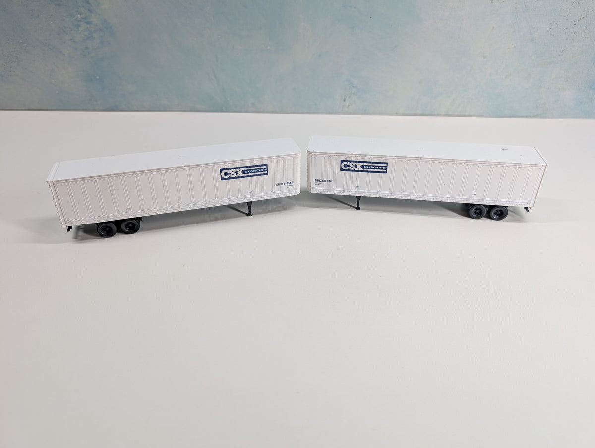 USED Athearn HO Scale Lot of 45' Trailers CSX SBDZ #610584 (2 pcs)