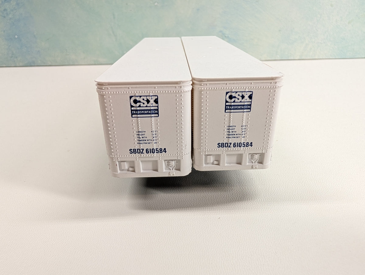 USED Athearn HO Scale Lot of 45' Trailers CSX SBDZ #610584 (2 pcs)