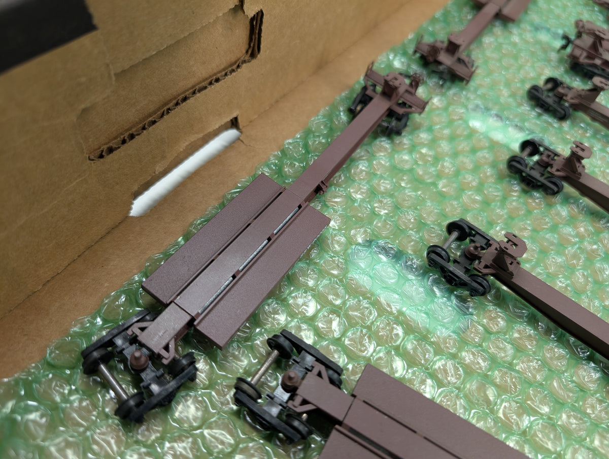 USED Athearn HO Scale Impact Trailer Inter & Ends Cotton Belt SSW #90058 (10 pcs)