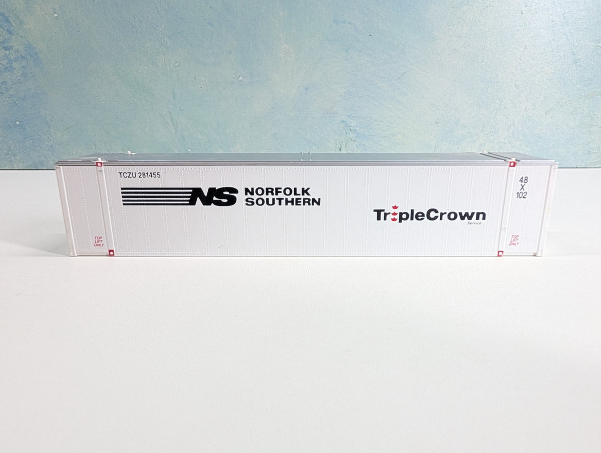 USED Con-Cor HO Scale 48' Container Norfolk Southern TCZU #281455 Triple Crown