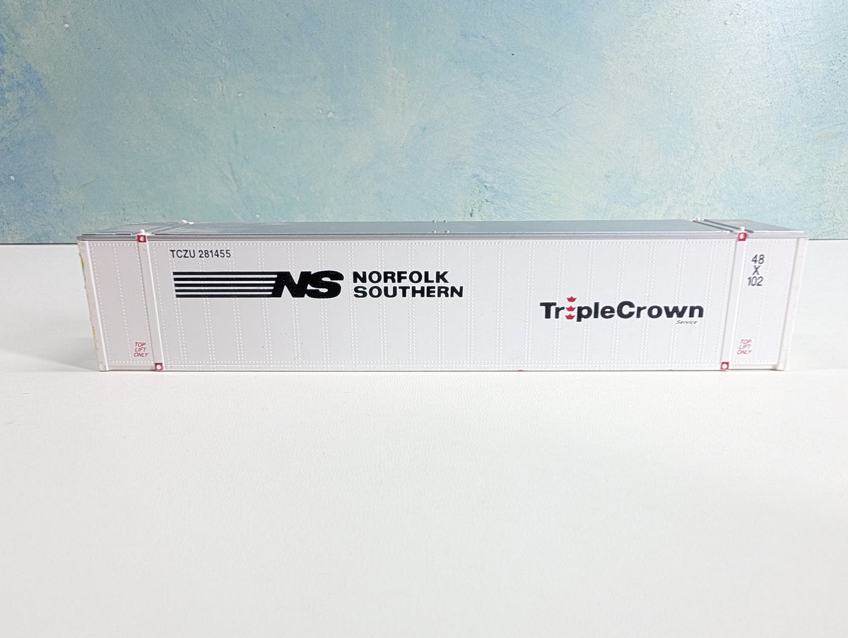 USED Con-Cor HO Scale 48' Container Norfolk Southern TCZU #281455 Triple Crown
