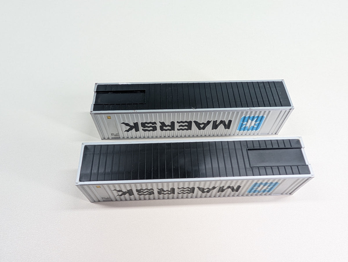 USED HO Scale 40' Containers Maersk MAEU #238956 (2 pcs)