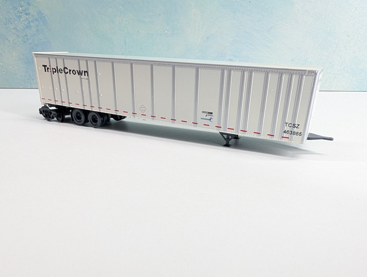 USED Bowser HO Scale 53' Roadrailer Plate Trailer Triple Crown TCSZ #463865 CR/NS