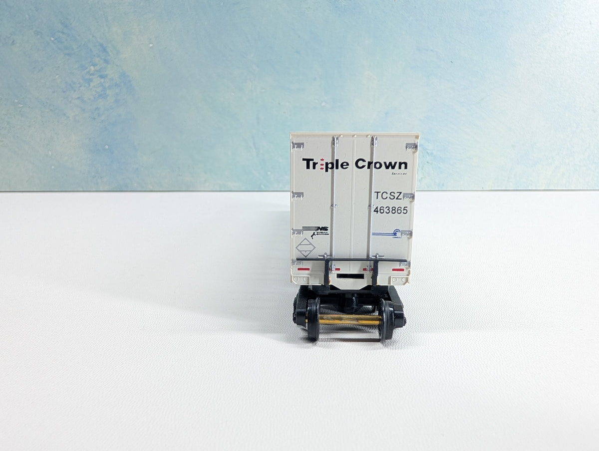 USED Bowser HO Scale 53' Roadrailer Plate Trailer Triple Crown TCSZ #463865 CR/NS