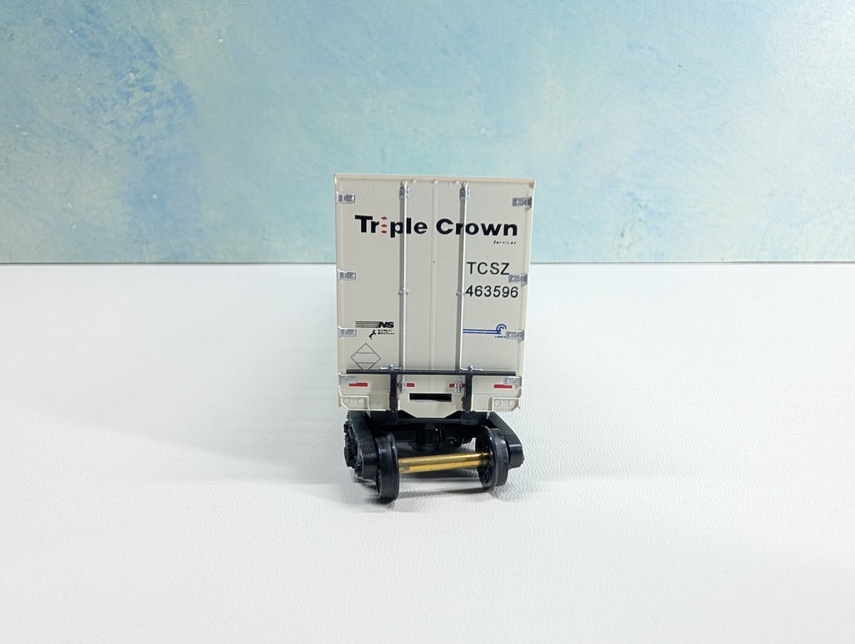 USED Bowser HO Scale 53' Roadrailer Plate Trailer Triple Crown TCSZ #463596 CR/NS