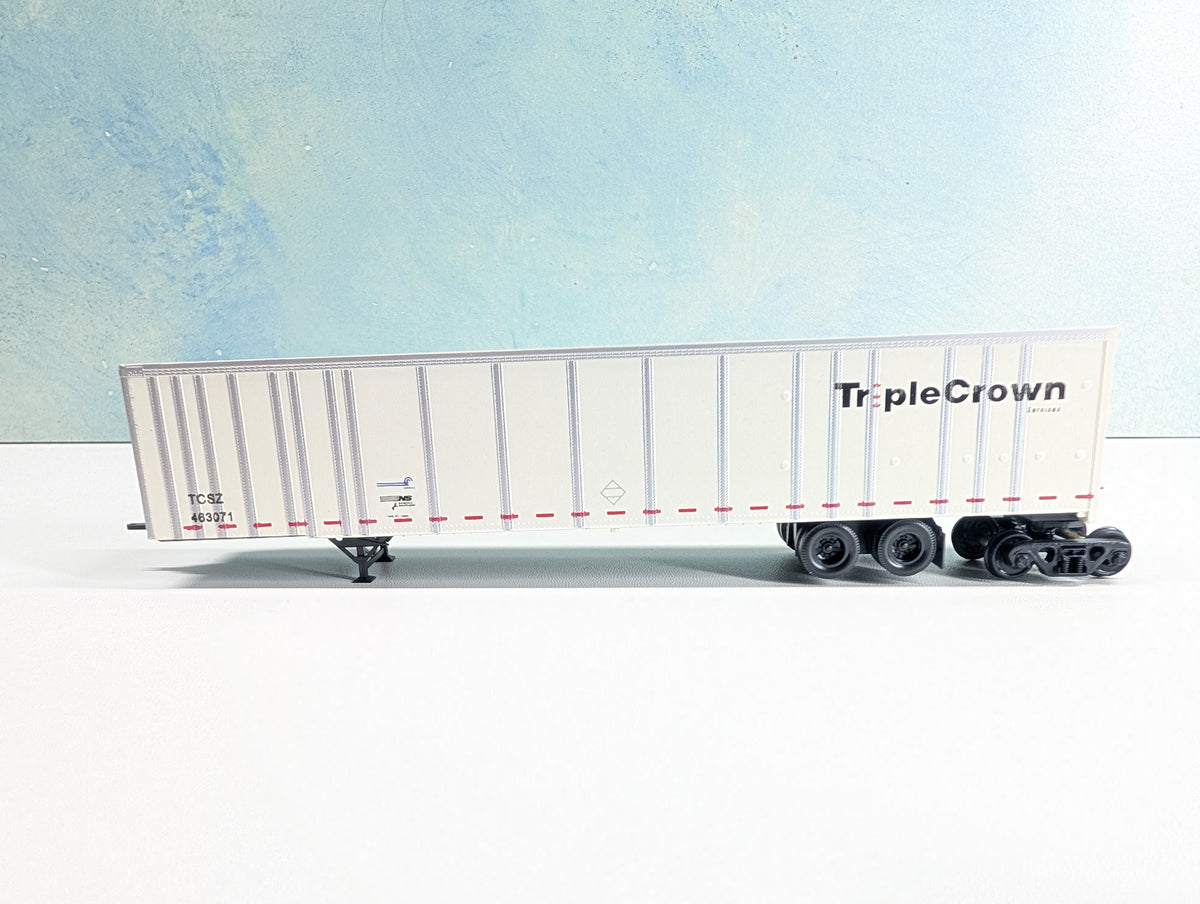 USED Bowser HO Scale 53' Roadrailer Plate Trailer Triple Crown TCSZ #463071 CR/NS