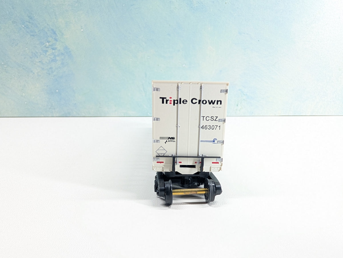 USED Bowser HO Scale 53' Roadrailer Plate Trailer Triple Crown TCSZ #463071 CR/NS
