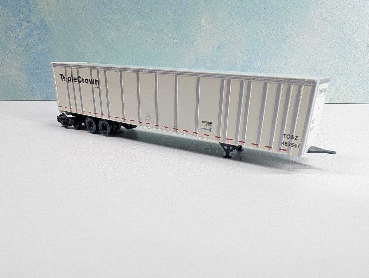 USED Bowser HO Scale 53' Roadrailer Plate Trailer Triple Crown TCSZ #463541 CR/NS