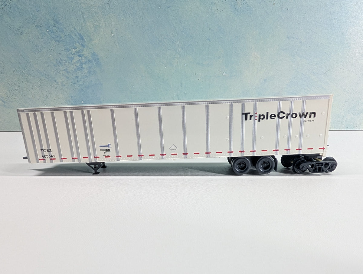 USED Bowser HO Scale 53' Roadrailer Plate Trailer Triple Crown TCSZ #463541 CR/NS