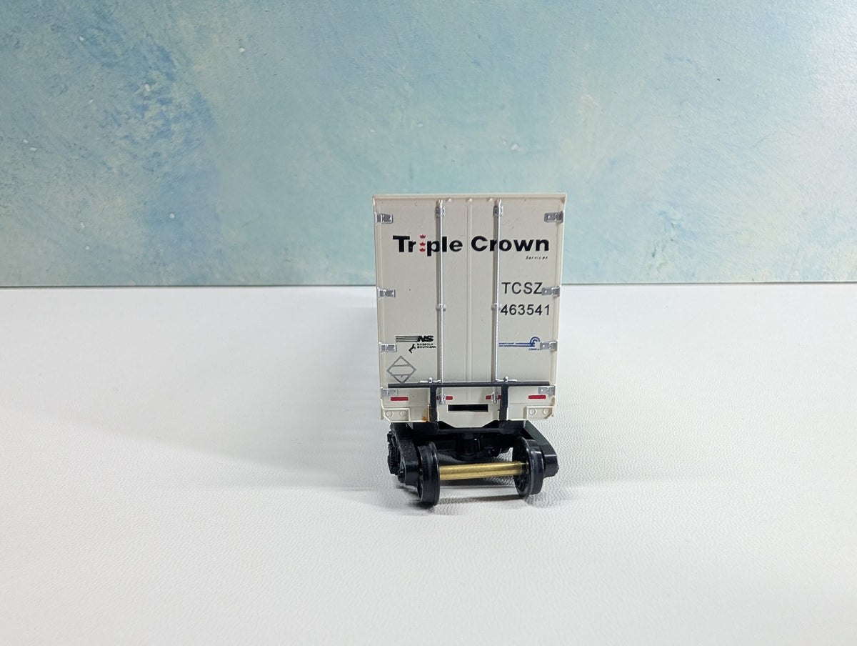 USED Bowser HO Scale 53' Roadrailer Plate Trailer Triple Crown TCSZ #463541 CR/NS