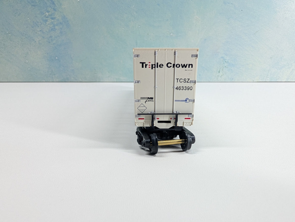 USED Bowser HO Scale 53' Roadrailer Plate Trailer Triple Crown TCSZ #463390 CR/NS