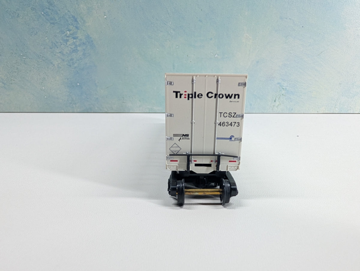 USED Bowser HO Scale 53' Roadrailer Plate Trailer Triple Crown TCSZ #463473 CR/NS