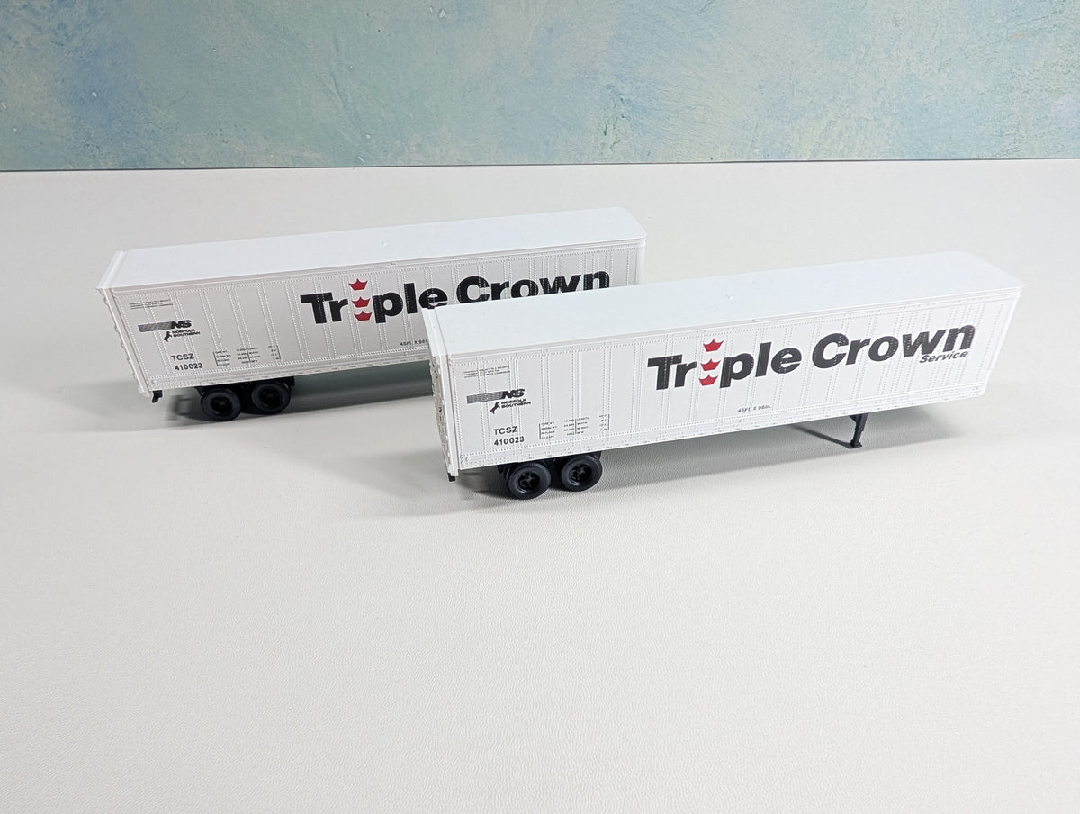 USED Athearn 5604 HO Scale 45' Trailer Triple Crown TCSZ #410023 NS (2 pcs)