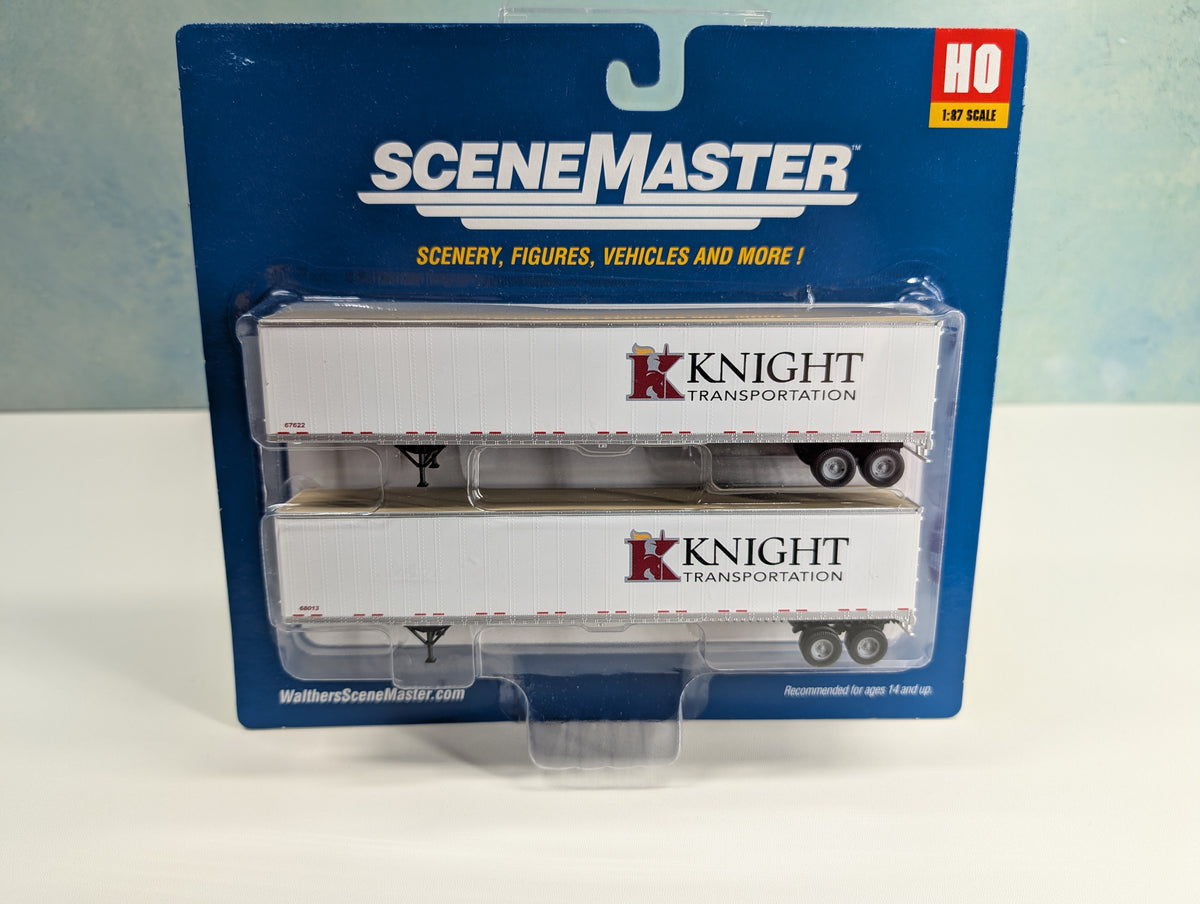 Walthers SceneMaster 949-2464 HO Scale 53' Stoughton Trailer Knight Transportation (2 pcs)