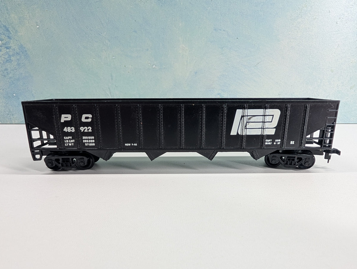 USED AHM HO Scale 4 Bay 50' Hopper Penn Central PC #483922