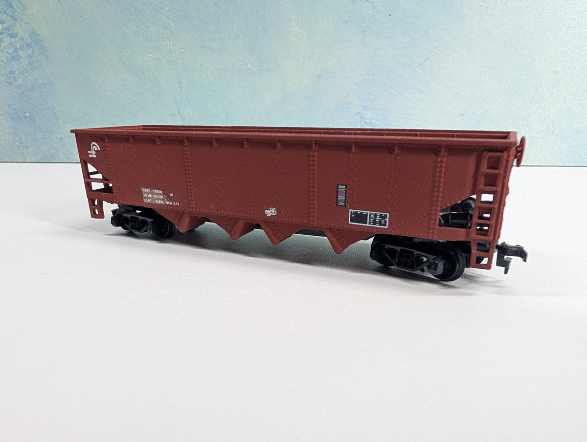 USED Tyco HO Scale Quad Hopper w/ Dim Data Conrail